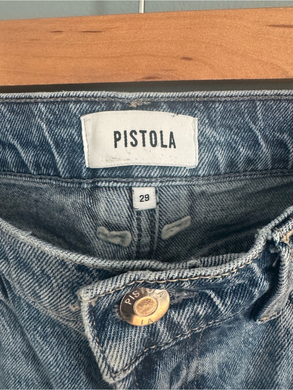 Pistola Ally High-Rise Cropped Flare Women's Jeans - Light Blue - Picture 2 of 4